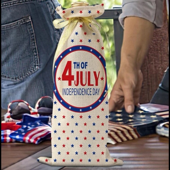 Other - 🎇Set Of 2 Independence Day Wine Bottle Cover🎇